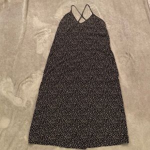 Old Navy Maxi Dress Black Leopard Print - L - LIKE NEW - WORN ONCE